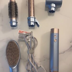 Versatile Blue and Gold Hair Styling Set